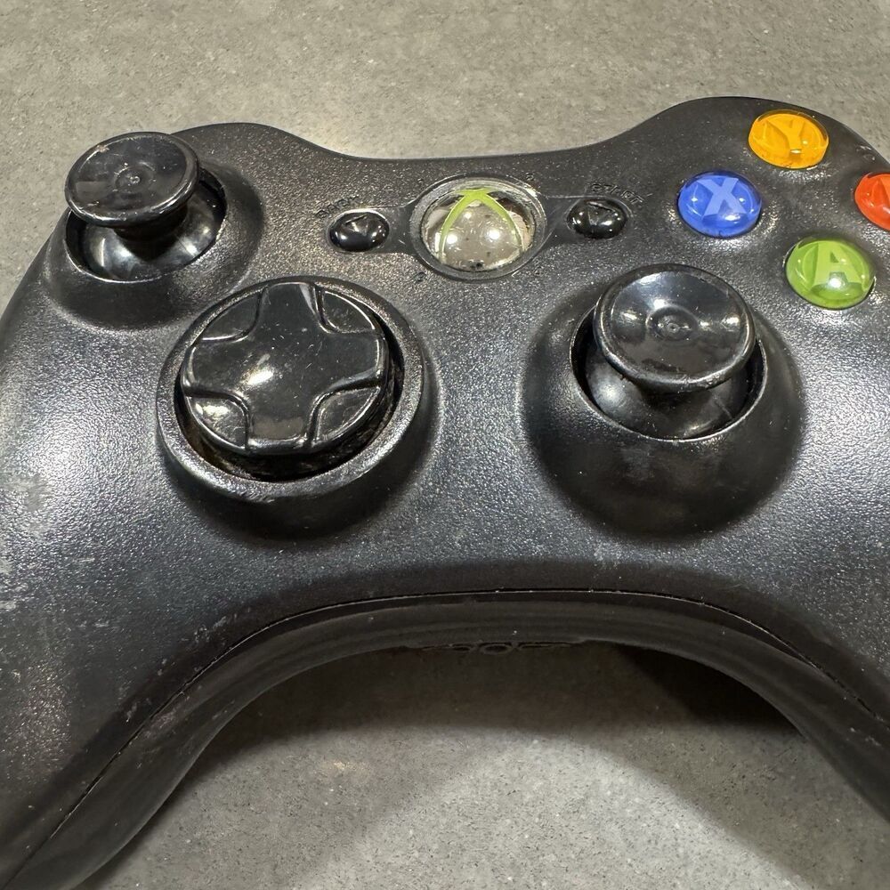 Microsoft Xbox 360 Wireless Controller Genuine OEM Black Free Shipping - Picture 9 of 12